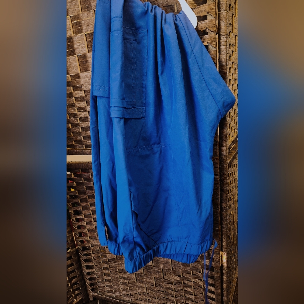 Vibrant Blue Flare Scrub Pants